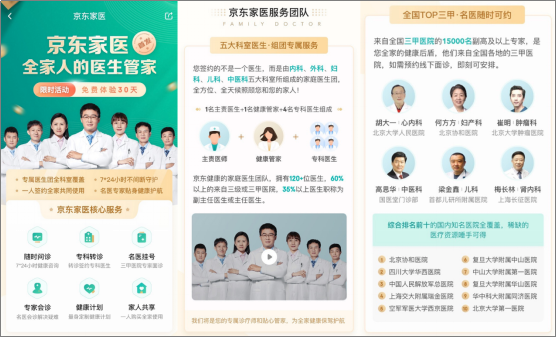 從線上問診到家庭健康管家 “互聯網+家庭醫生”迎來“京東家醫”新面孔
